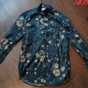 Men's floral button down shirt